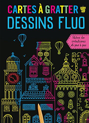 Cartes à gratter - dessins fluo Cartes à gratter - dessins fluo