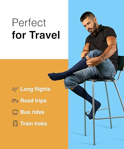 Miniatura 6 de Calcetines de compresión sólidos, calcetines de apoyo de punta cerrada de 15-20 MmHg para hombres y mujeres