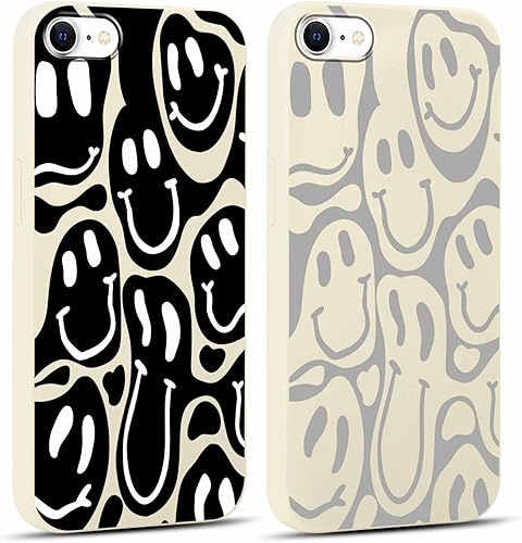 Miniatura 7 de Paquete de 2 bonitas fundas de teléfono con diseño de margaritas para iPhone 1212 Pro de 6.1 pulgadas, diseño estético de silicona suave, delgada,