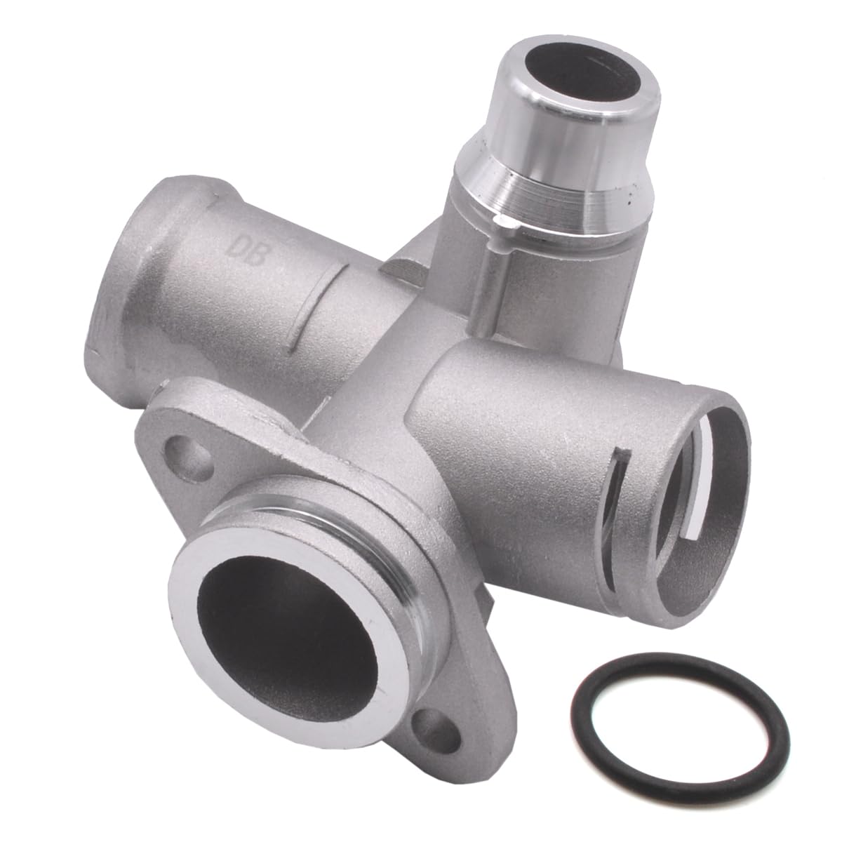 Haotom Silver Aluminium Engine Water Pipe Coolant Rear Coolant Flange Pipe For Audi A4 A6 S4 S6 Avant 2.0L For Seat Exeo 06D121132c