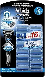 シック ハイドロ5 カスタム 替刃 17個 5枚刃 ひげそり 髭剃り SCHICK HYDRO5 CUSTOM 1個 (x 1)