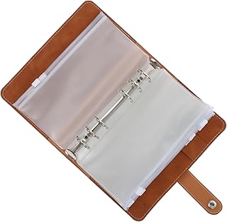 TEHAUX 1 Conjunto De Livro De Orçamento De Dinheiro Mini Fichário De Orçamento Fichário De Dinheiro De Envelope De Dinheiro Organizador De Orçamento Fichário Envelope De