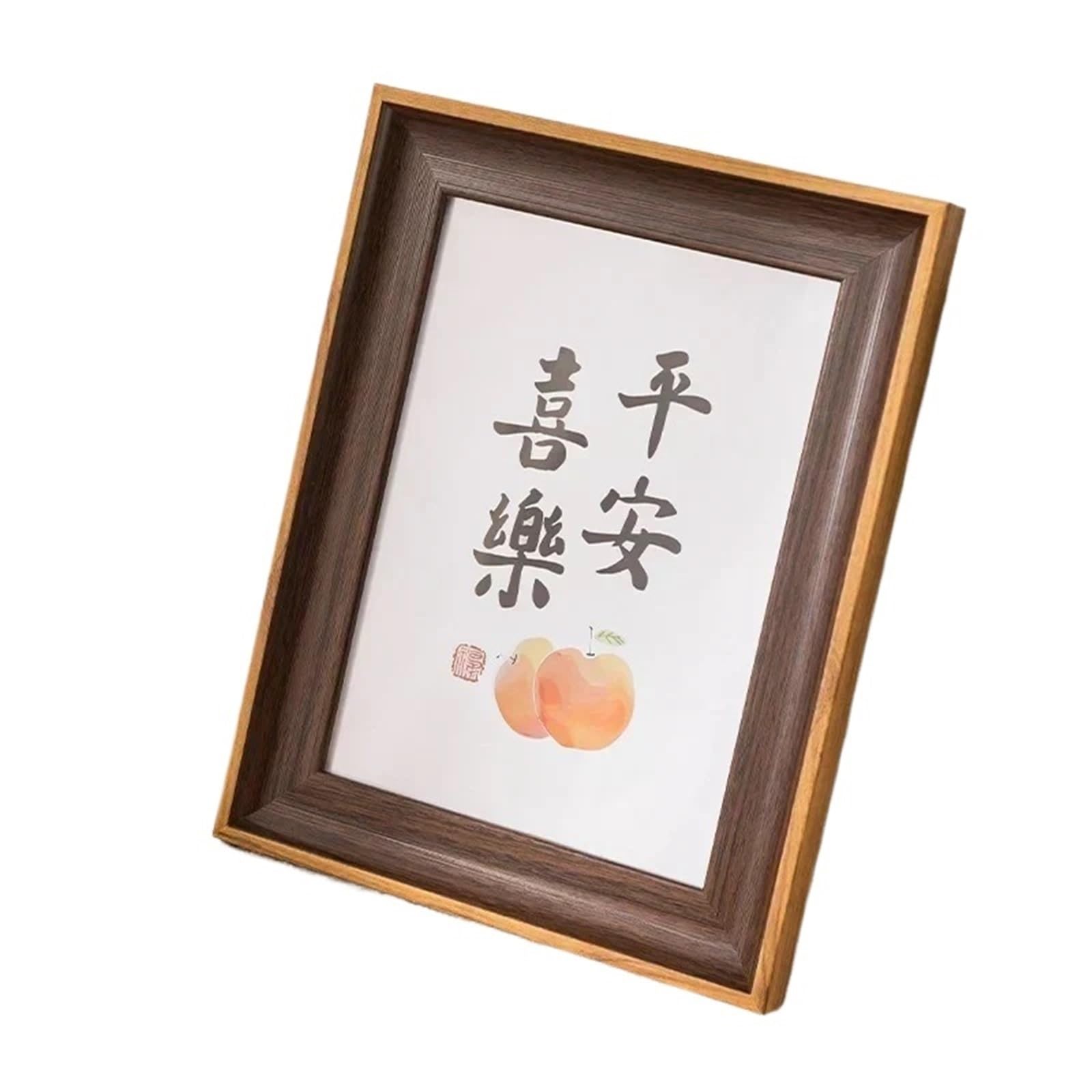 DAJGRHE Photo Frame Simplicity Picture Frame A3 A4 Family Photo Wall Decorative Ornaments(Rosewood,7inch (13x18cm))