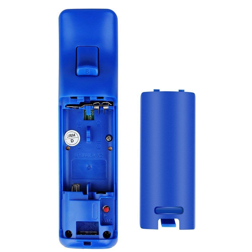 Manette de Jeu pour Wii U, Motion de Jeux Télécommande Elégents Multijoueurs Housse de Protection (Bleu foncé)