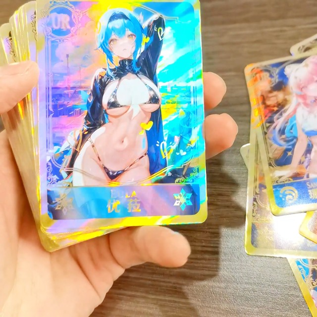 fuxi 55Pcs TCG Deck Cards, Goddess Story Card Holographic Golden