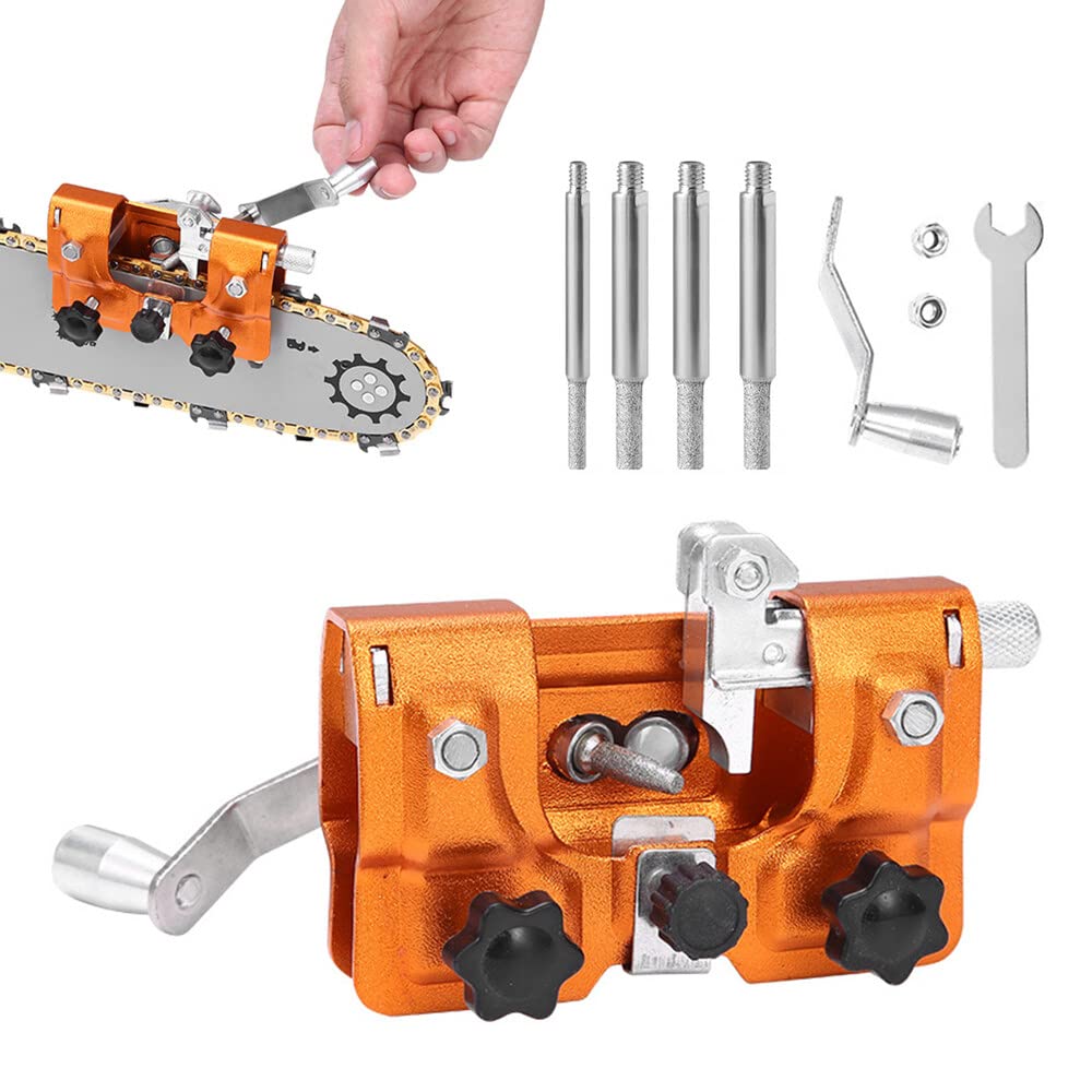 KUWUNG Chainsaw Chain Sharpening Jig, chainsaw sharpener Kits with with