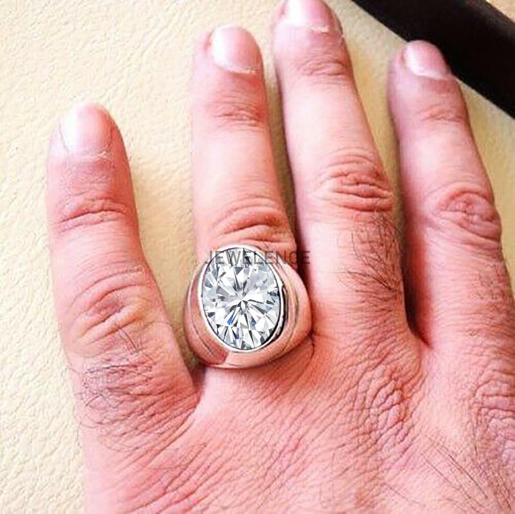 Sterling Silver 925 Ring For Women & Men Natural Gemstone Ring Sterling Silver Statement Ring Oval Gemstone Ring