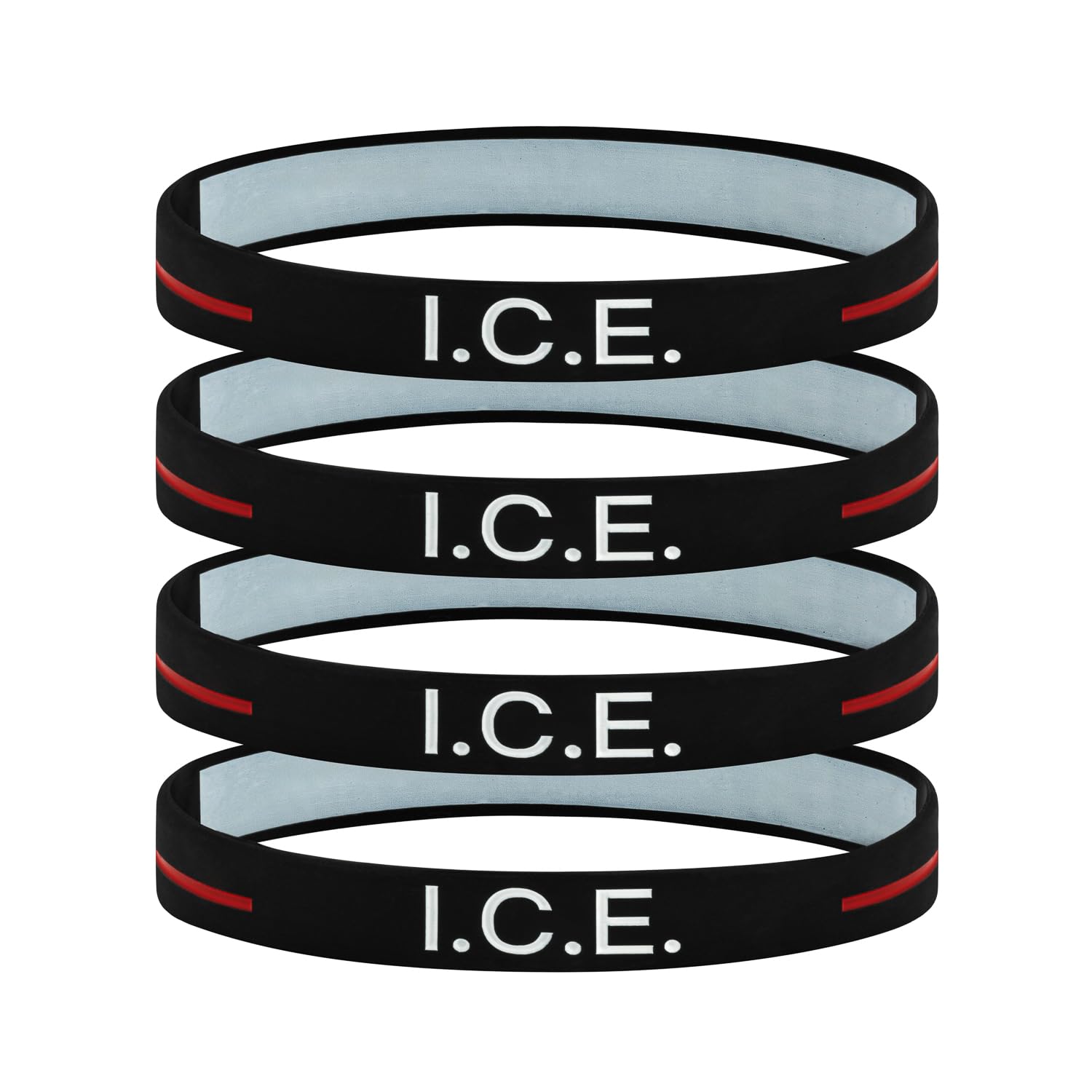 In Case Of Emergency Wristband I.C.E Personalised Medical Alert Bracelet Children Adults (4)