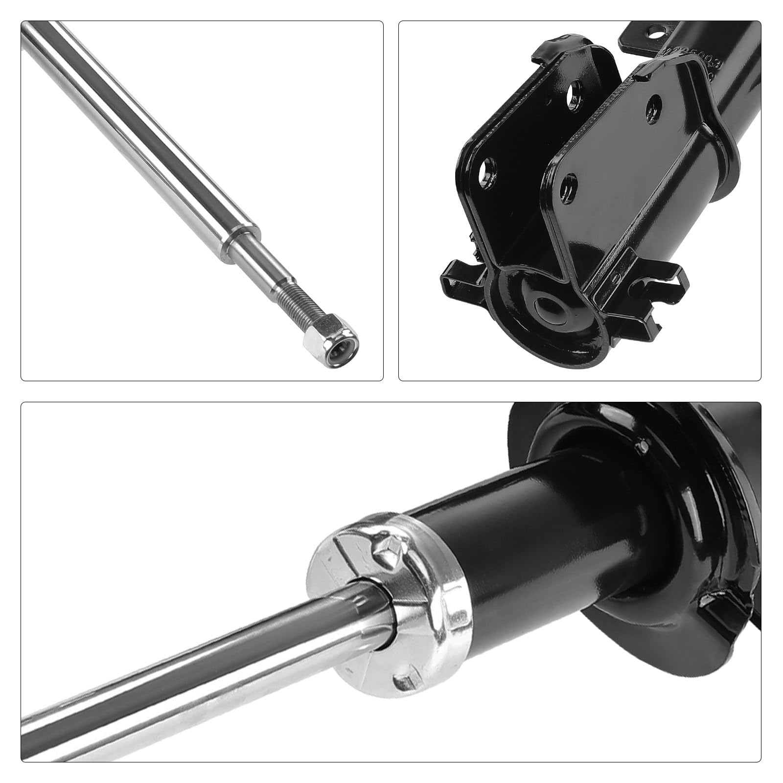 Frankberg 2 amortiguadores delanteros de 607 mm a presión de gas 93860764 | Compatible con: Vivaro B Box X82, Caja de tráfico II FL, Plataforma/chasis Trafic III EC, Plataforma/chasis Trafic II EL