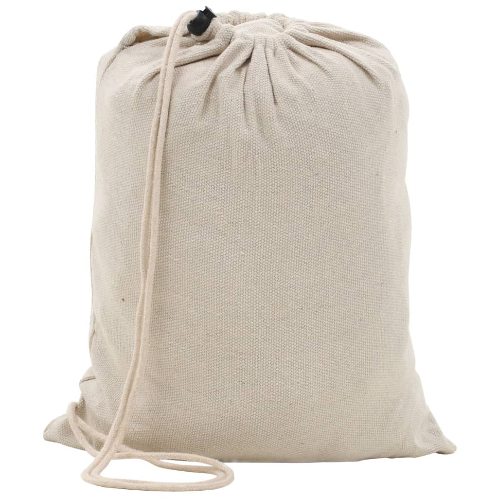 Hängematte 260x150 cm Creme Baumwolle Polyester Doppelhängematte für 2 Personen mit Spreizstab Gestell Befestigung für Garten Balkon Terrasse Outdoor Entspannung