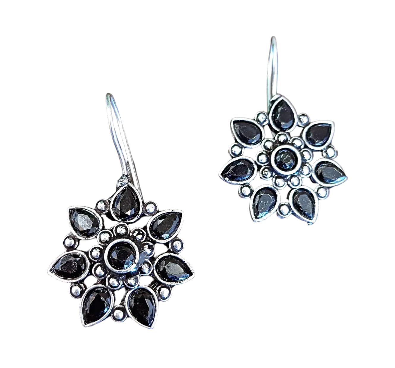 See full amazon price history chart for Jeweltos® Silver Floral Stud Hook Earring For Women & Girls (Black) Jeweltos® Silver Floral Stud Hook Earring For Women & Girls (Black) (B0CW741XTZ) Amazon Price History, Amazon Price Tracker