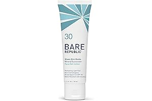 Bare Republic Face Sunscreen | Non-Tinted Mineral Gel SPF 30