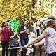 Relaxdays Dino Pinata, zum Aufhängen, Kinder, Mädchen & Jungs, Geburtstag, zum Befüllen, Trex, Dinosaurierpinata, grün