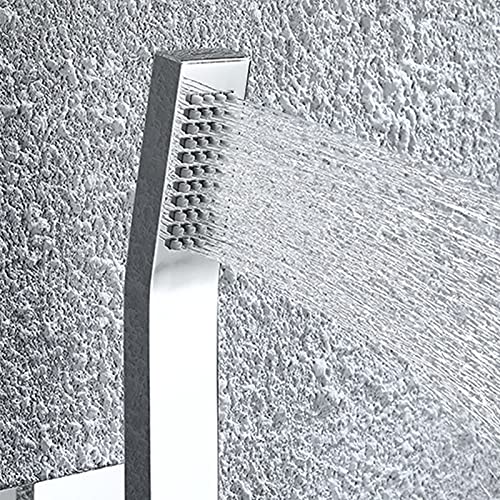 Robinet de baignoire cascade à haut débit pour un remplissage rapide avec douchette - 6