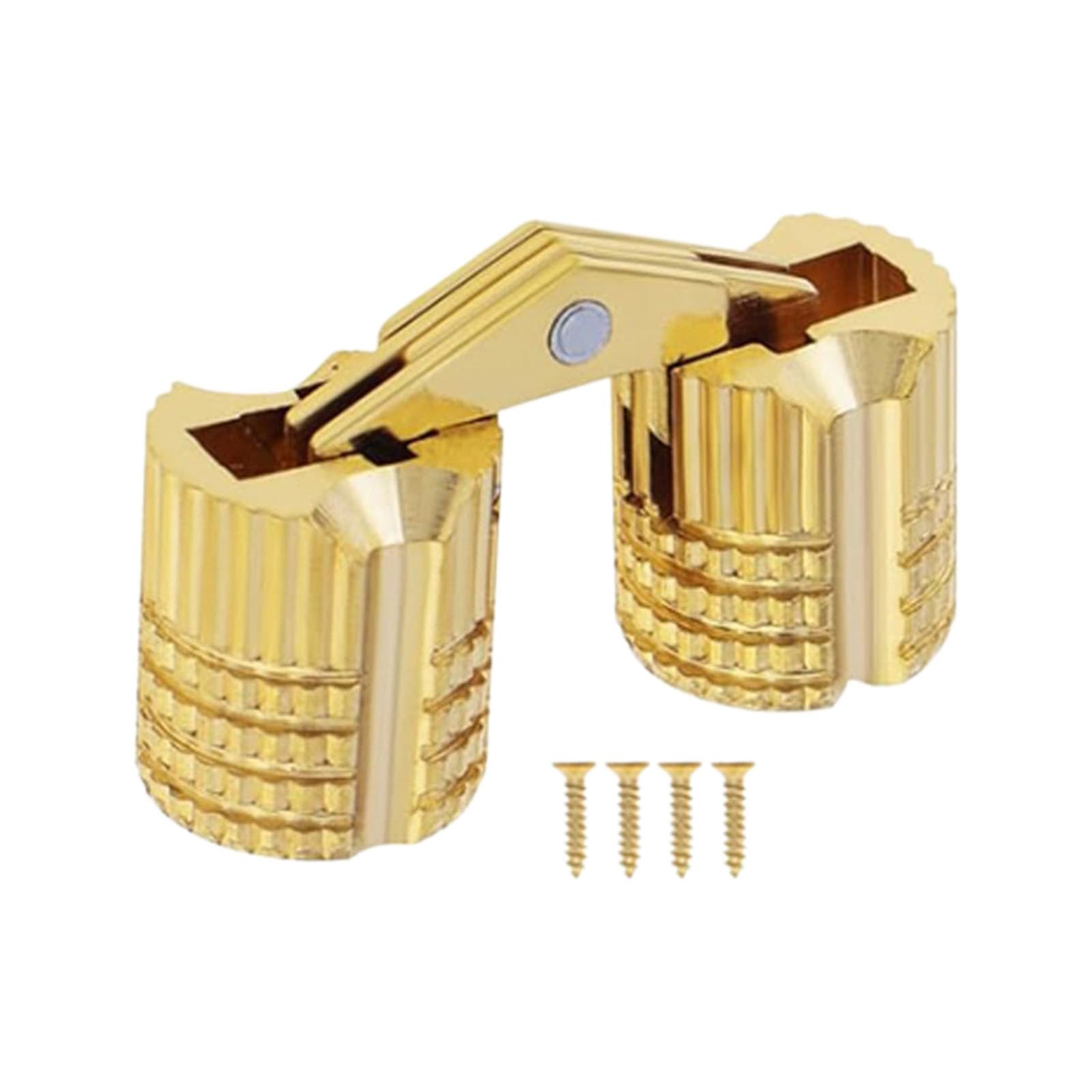 Cunzjia 1P Hide Invisible Cabinet Furniture Hinges 180 Degree Opening Angles Concealed Hinges Furniture Hardware