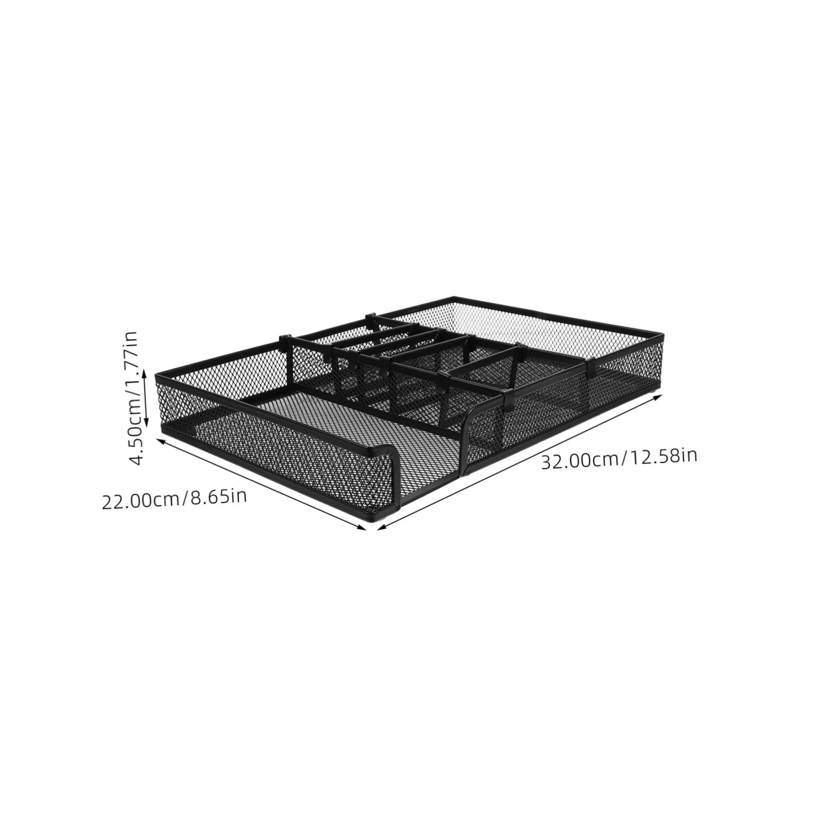 DOITOOL Organizer Scrivania Metallo Portaoggetti Multifunzionale per Ufficio Design Elegante per Desktop con Scomparti per Penne e Accessori per Mantenere Ordinato Lavorativo