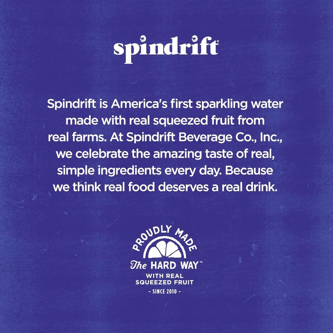 Spindrift Sparkling Water Ultimate Variety Pack 9-Flavor Pack of 18 Made with Real Squeezed Fruit 12 Fl Oz Cans 18-Count product thumbnail 6