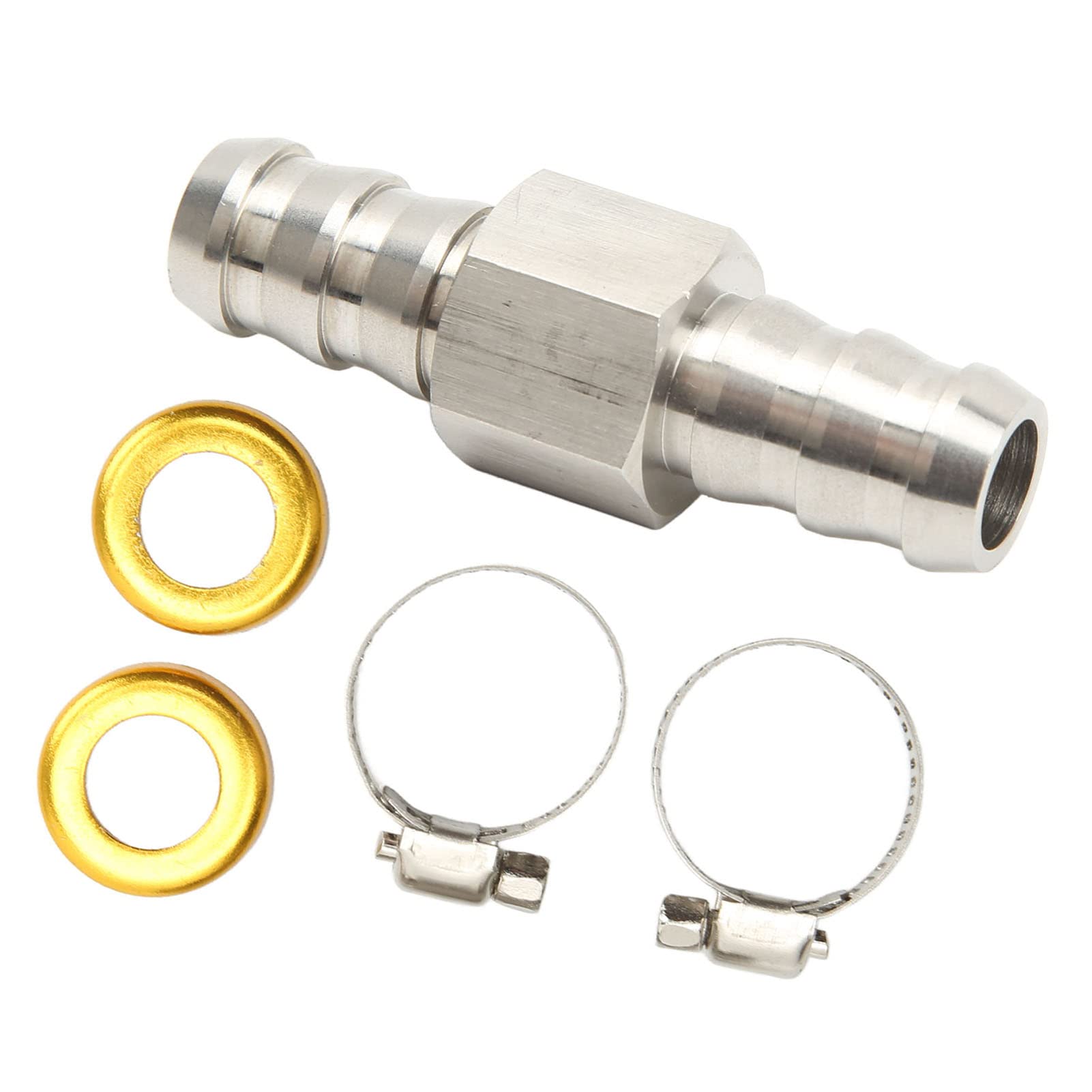 Raccordo a T per Manometro Tubo Carburante, Adattatore per Raccordo a T per Carburante Installazione Semplice Acciaio Inossidabile 304 per Refrigerante per Cambi (1/2 poll)