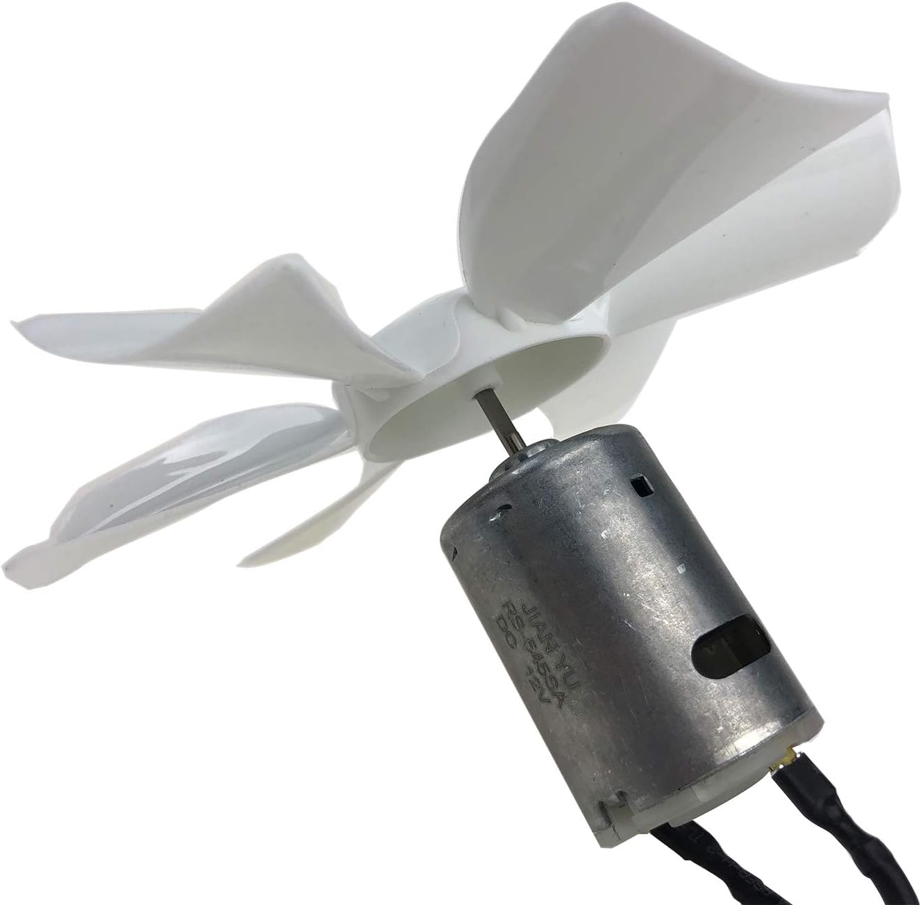 LucaSng 6 inch RV Fan White Vent Fan Blade with 12V D-Shaft RV Vent Motor Replacement Camper Fan Blade Bathroom Fan Home Bathroom Mobile Home RV Motor: Automotive