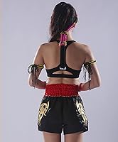 Vista 79 de Fluory - Pantalones cortos de lucha para muay thai, shorts de MMA, ropa de entrenamiento para lucha en jaula, grappling, artes marciales, kickboxing