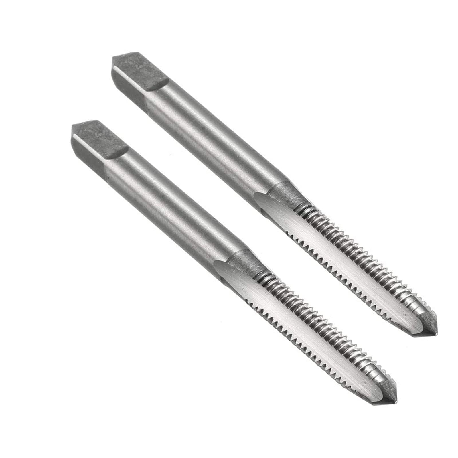 TOP-VIGOR 2Pcs M6 x 1mm Metric Machine Tap, HSS 3 Straight Flute Taper Plug Metric Tap