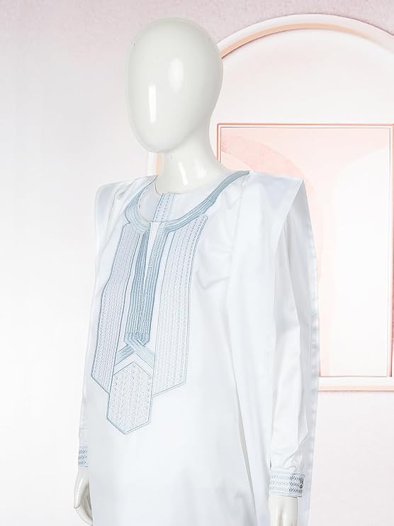 HD Kids African Clothing Embroidery Dashiki Outfit 3 Pieces Agbada Robe for Boy