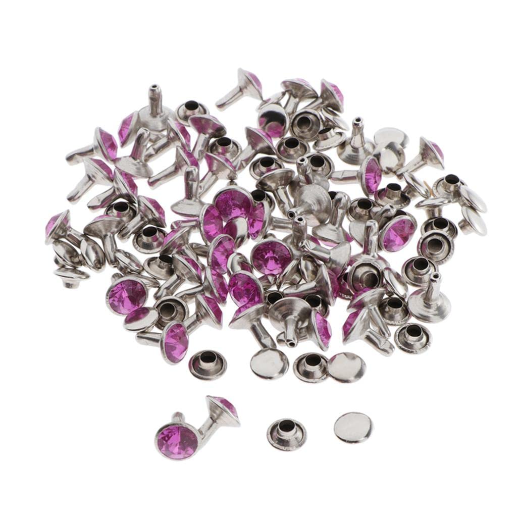 50pcs Snap Button Rivets Leather Craft for Garment Accessories 7mm Purple | Studs, Rivets & Tacks | Leathercraft Accessories | Leathercrafts-image-48