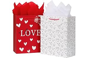 Vammy 13" Valentine&#x27;s Day Gift Bag with Tissue Paper