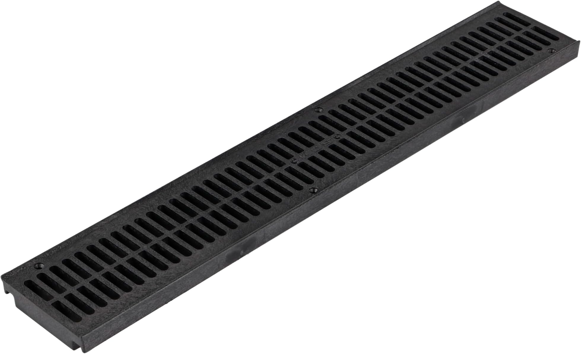 NDS, Black 243 2' Speed-D Channel Drain Grate, 4-1/8 in. wide X 2 ft. long