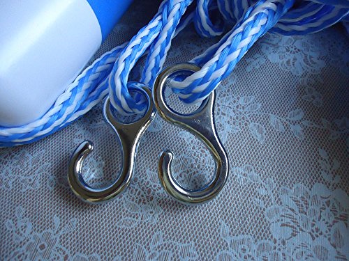 Atie 20' Swimming Pool Safety Divider Rope And Float Line With 2 Pre-Assembled Stainless Hooks And 9 Bi-Tone Floating Buoys For Effective Visibility (20 Ft) #TOP3