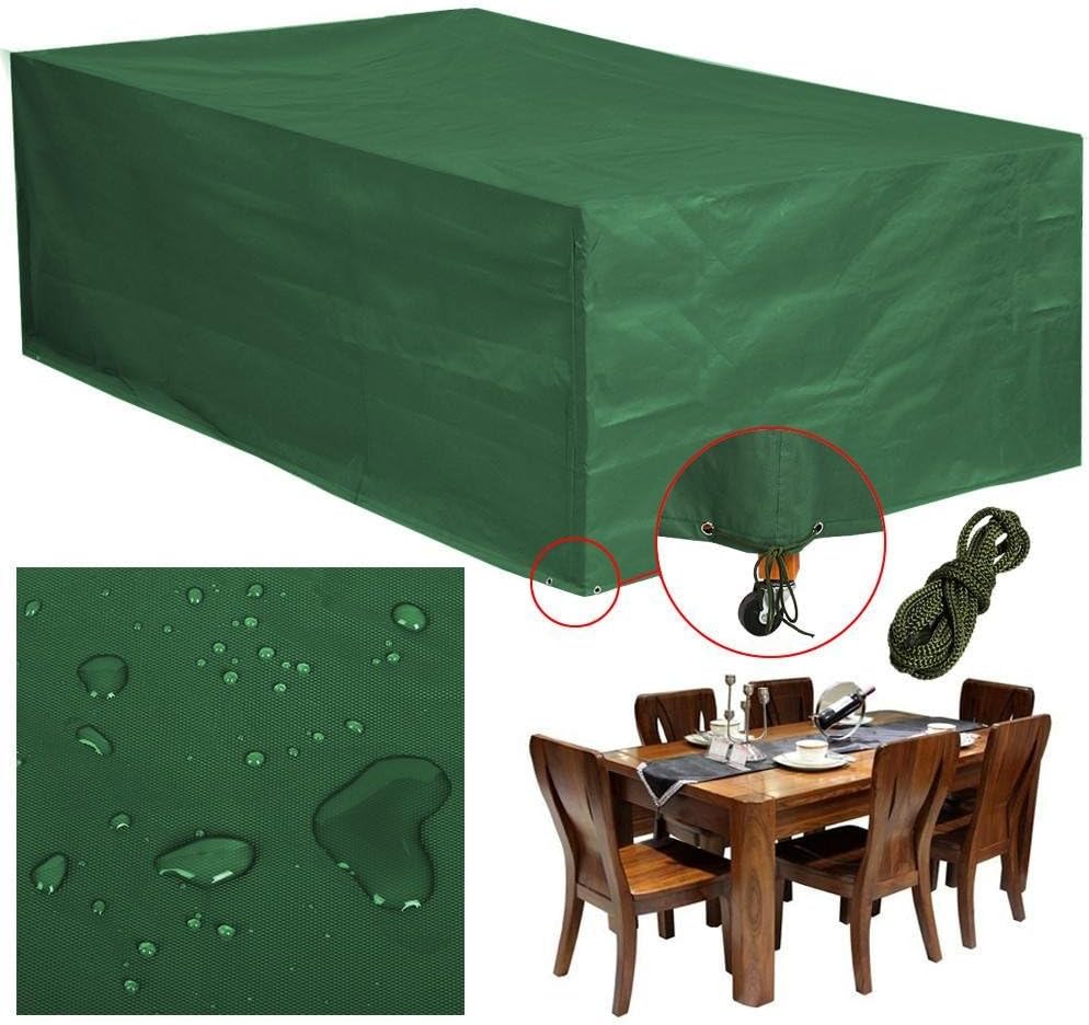 Popamazing Waterproof Protective Garden Furniture Cover for Outdoor Patio Rattan Dining sets, Cube Sets & Sofa Sets - Various Sizes(L)