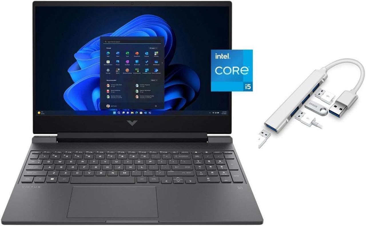 HP Victus 15.6 inch FHD 144Hz Gaming Laptop | Intel Core i5-13420H | NVIDIA GeForce RTX 4050 6GB | Backlit | Mica Silver| 16GB RAM | 512GB SSD |