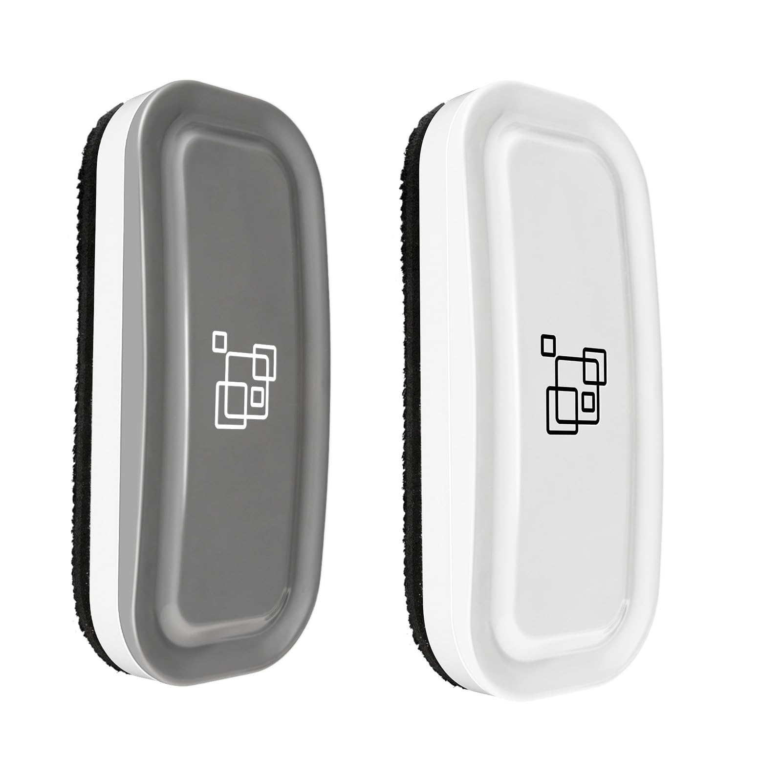 maxtek Magnetic Dry Erase Eraser, 2 Pack, Gray + White