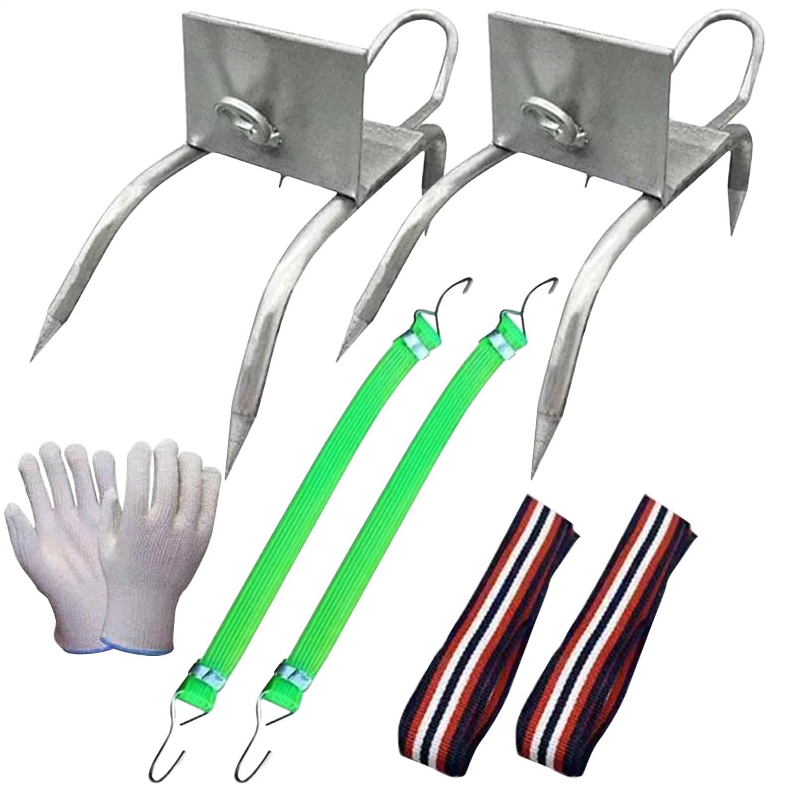 Katzen Kletterkrallen Für Bäume | Outdoor Baumkletter Katzenkrallenschuhe Set,Rutschschutz Ausrüstung Mit Verstellbarem Gurt Für Forstwirtschaft Obstpflücken BAU Jagd