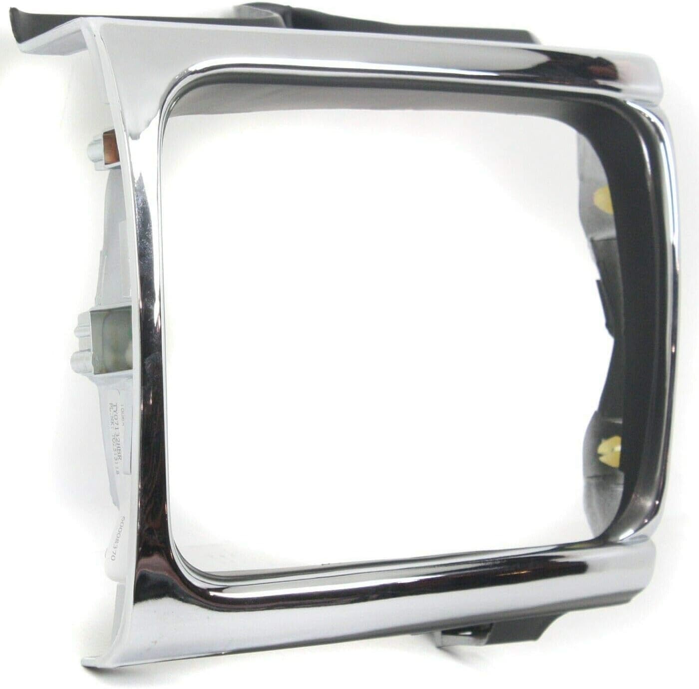 DAT AUTO PARTS Front Right Passenger Side HeadLight Door Grille Bezel Trim Replacement For 1992-1995 Toyota Pickup 4WD Models Silver Chrome Textured Grill TO2513118 5313135071