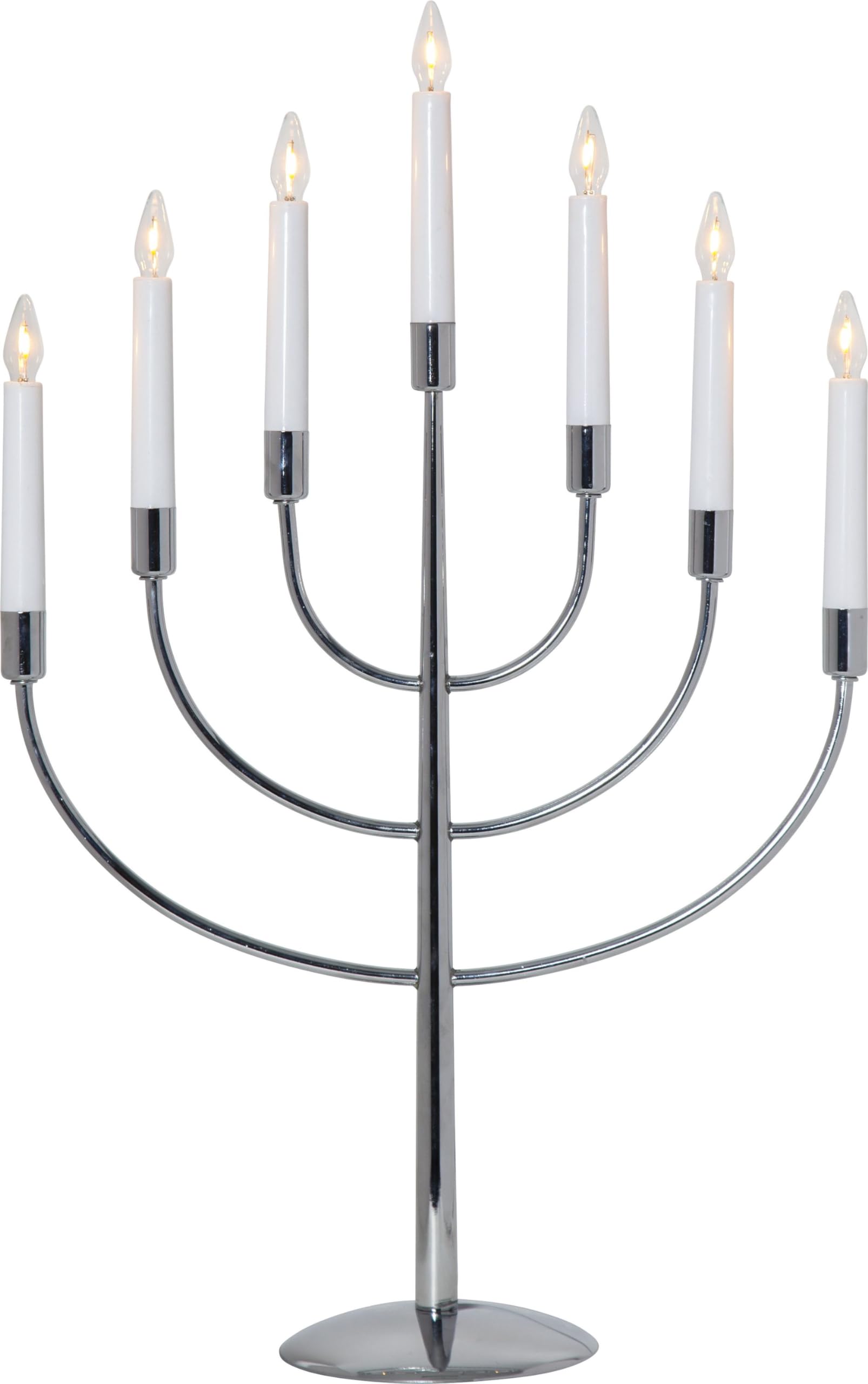 Star Trading 102-55 LED-Fensterleuchter Titus 7-flammig, Farbe: chrom,Material: Metall, ca. 59x38 cm,Vierfarb-Karton