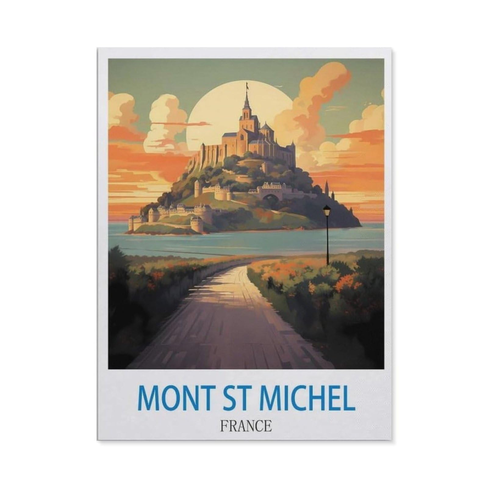 BEAYODKP 5D Diamond Painting Kits，Mont St Michel France（50x60cm）