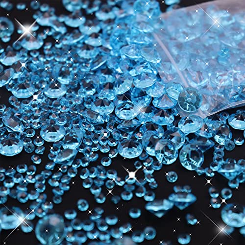 4200 Pz Diamanti Cristalli Decorativi Blu Acrilico Trasparente Diamante Cristalli Decorativi Matrimonio Strass Acrilici Diamanti Decorativi Diamanti Ristalli Trasparenti per Vaso Strass Diamante
