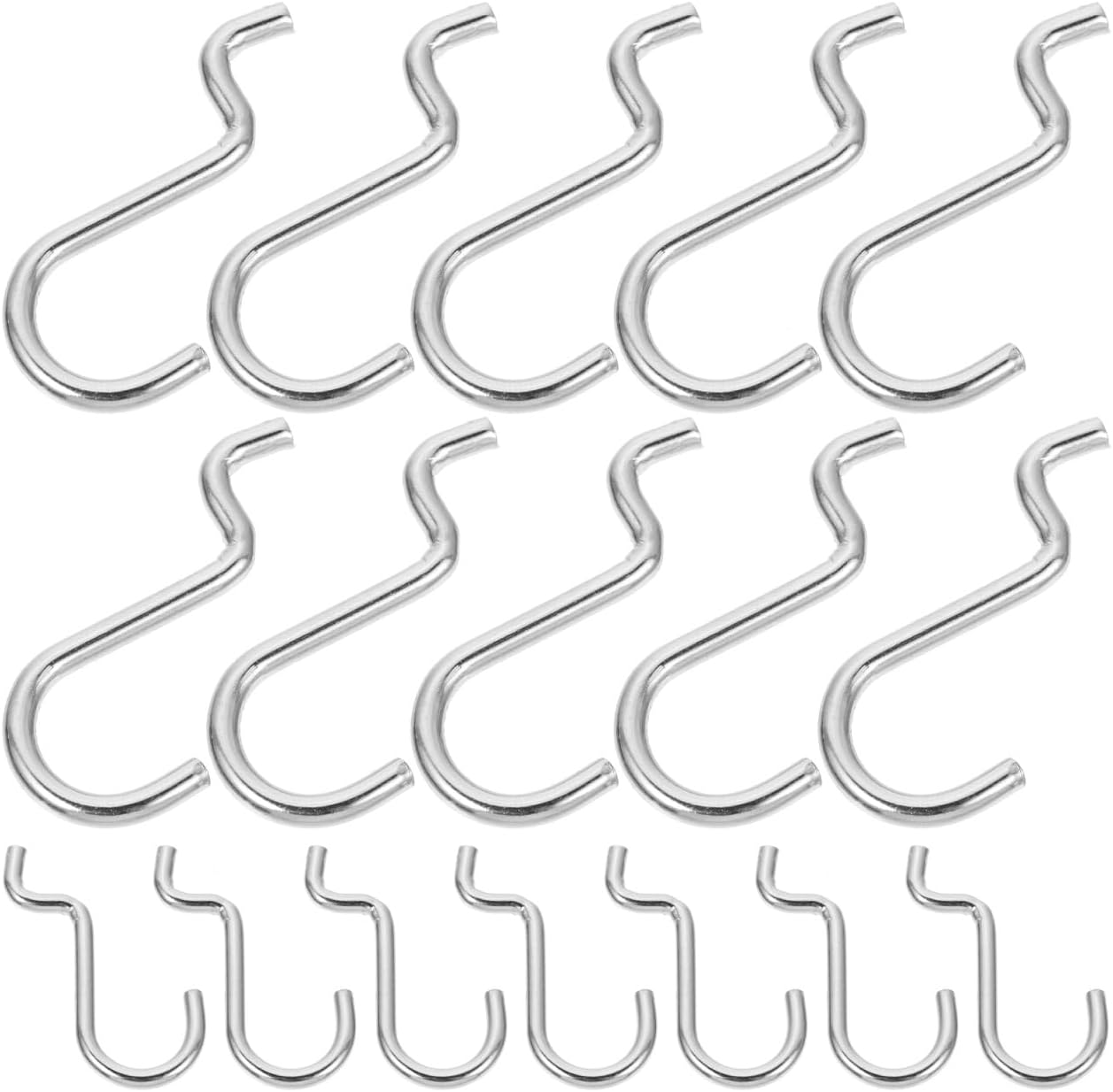 GALPADA 20pcs Metal Pegboard Hooks Heavy Duty Hanging Hooks for Garage Shop Utility Storage Easy Install with Strong Bearing Capacity for Standard Peg Boards