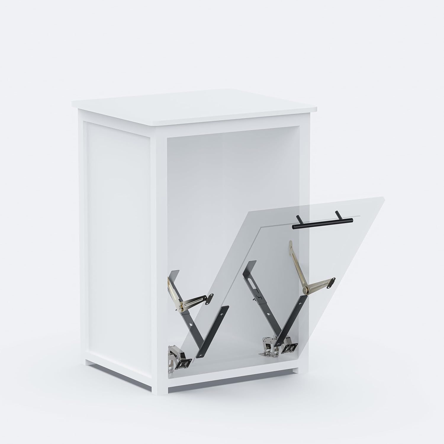 Tilt-Out Trash Can Cabinet or Tilt-Out Laundry Hamper Cabinet Conversion Kit – Hidden Storage for Kitchen Garbage Up to 50 Pound Bin, Easy DIY Install, Universal Width Fit