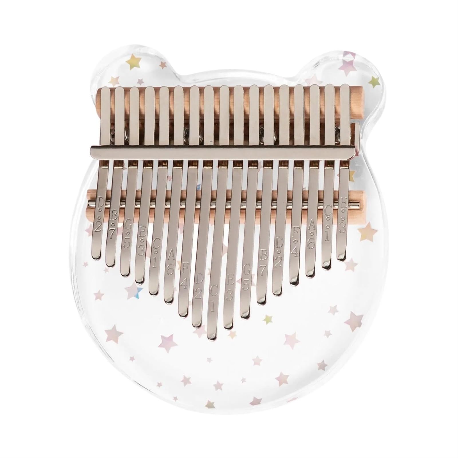 Kalimba 17-klawiszowy Fortepian Palcowy Akrylowy Kalimba Fortepian Instrument Muzyczny Dla Początkujących Dorosłych