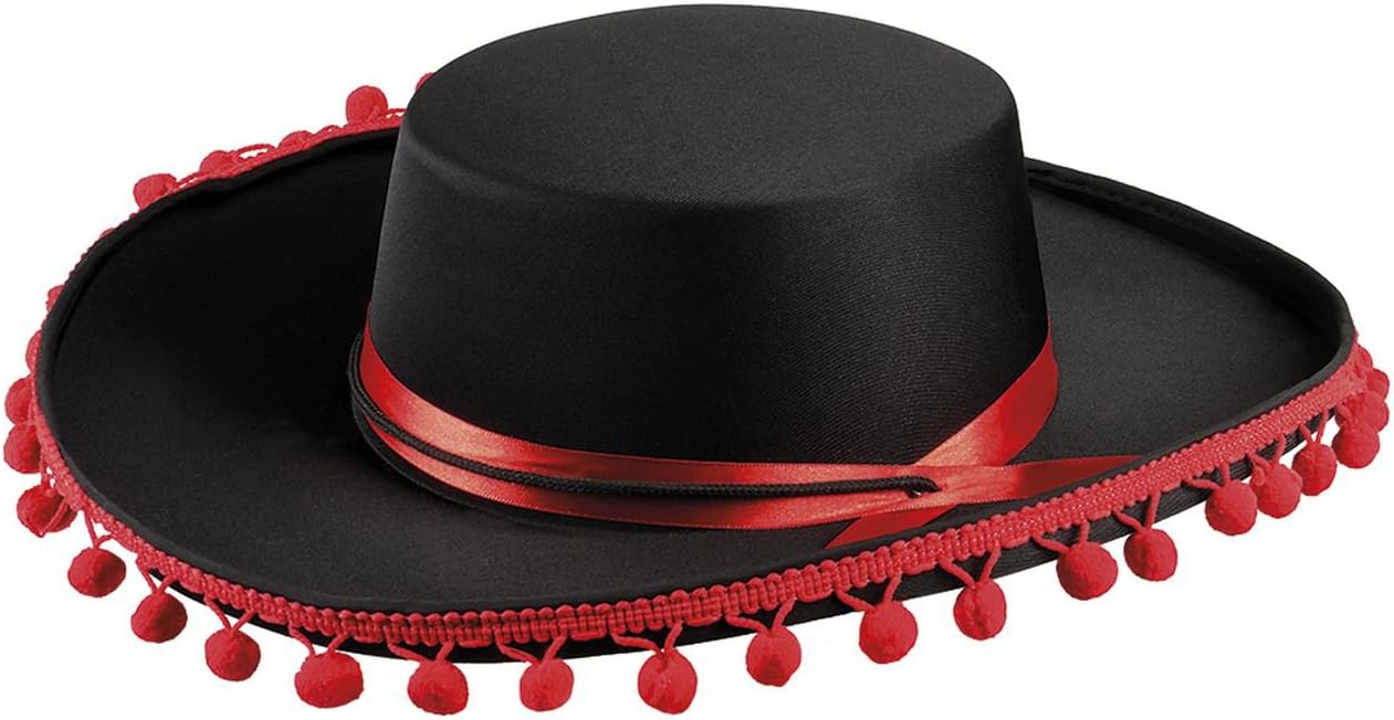 Boland 04264 Espagnol Deluxe Spanish, Black, Torero, Headpiece, Accessory, Theme Party, Carnival