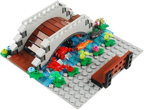 BAENRCY Arch Bridge - Bloques de construcciĂłn para estanque, accesorios de fuente, juego de calles, kit de ladrillos de construcciĂłn, juego de BAENRCY Arch Bridge - Bloques de construcciĂłn para estanque, accesorios de fuente, juego de calles, kit de ladrillos de construcciĂłn, juego de