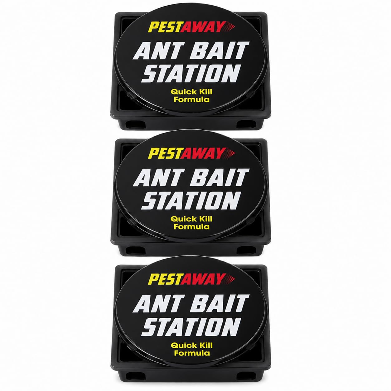 Ant Bait Stations – Quick Kill Formula Ant Traps for Indoor & Outdoor Use, Ready to Use Ant Killer, Ant Stop Bait Station for Indoor & Outdoor Home, Kitchen, Garden & Patio (3 Stations)