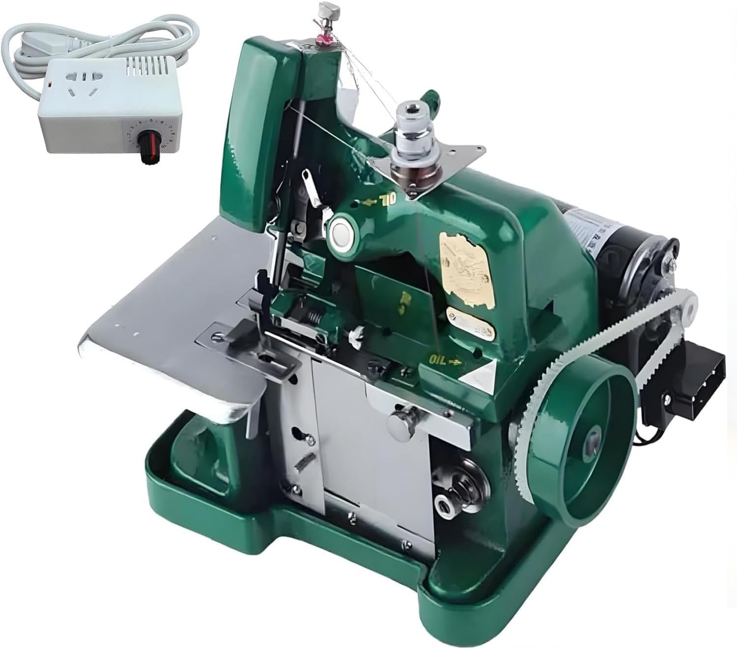 Máquina de soldadura industrial Overlock con motor de 250W y marco metálico