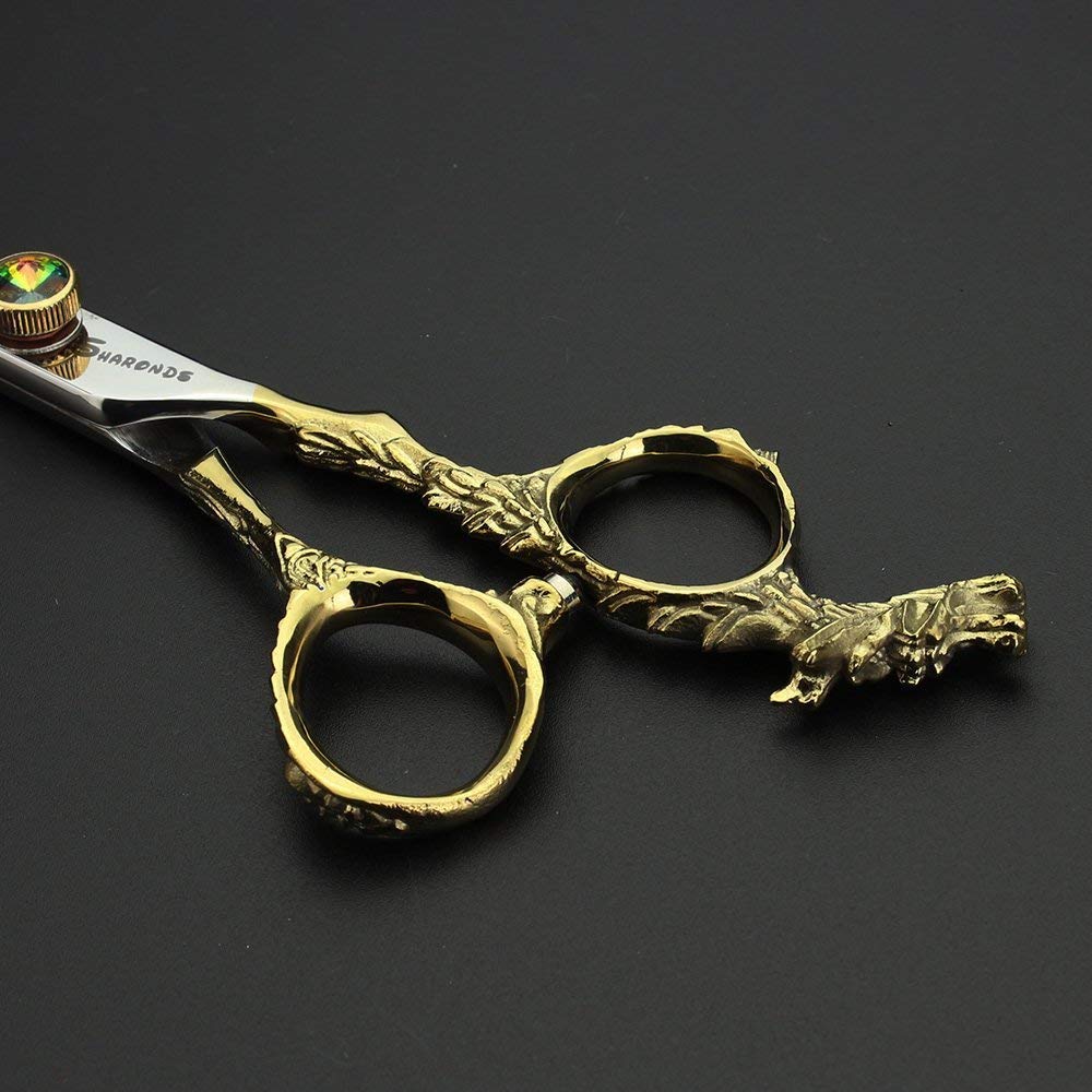 Forbici per capelli super taglienti 6/7/7.5/8/9 pollici, fornendo una sensazione stabile.. (6 pollici -2pc-B)
