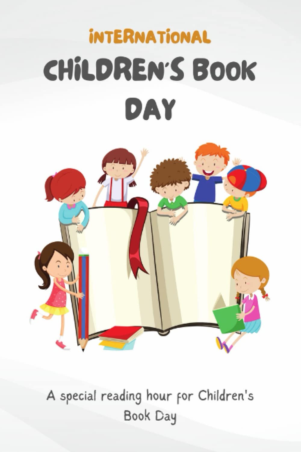 gratitude journal for kids, with international children's book day cover: journal for kids,modern kid press