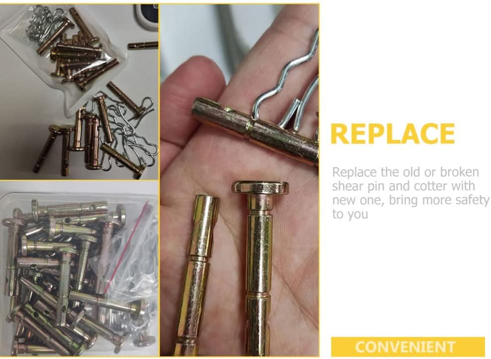 review HANABASS 1 Set of Shear Cotter Pins Replacement Part Snowblower Shear Pins Shear Pin