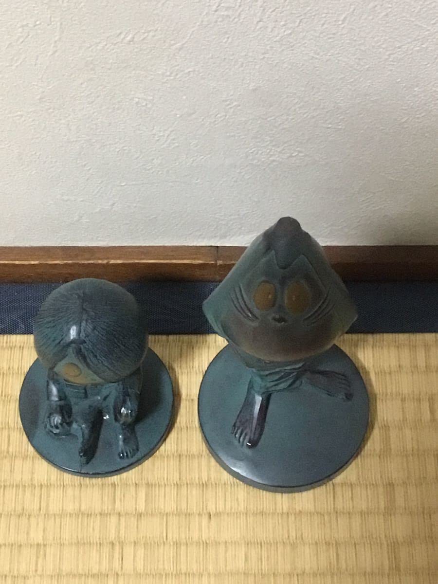 Amazon.co.jp: ゲゲゲの鬼太郎 ビビビのねずみ男 ブロンズ像 水木