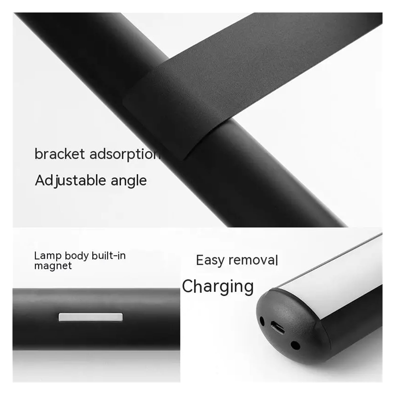 Luci Esposizione Per Quadri Quadro Luminoso Ritratto Con Lampada Da Parete Wireless Remota For Soggiorno Foto Bianca Calda A Batteria Ricaricabile(Black)